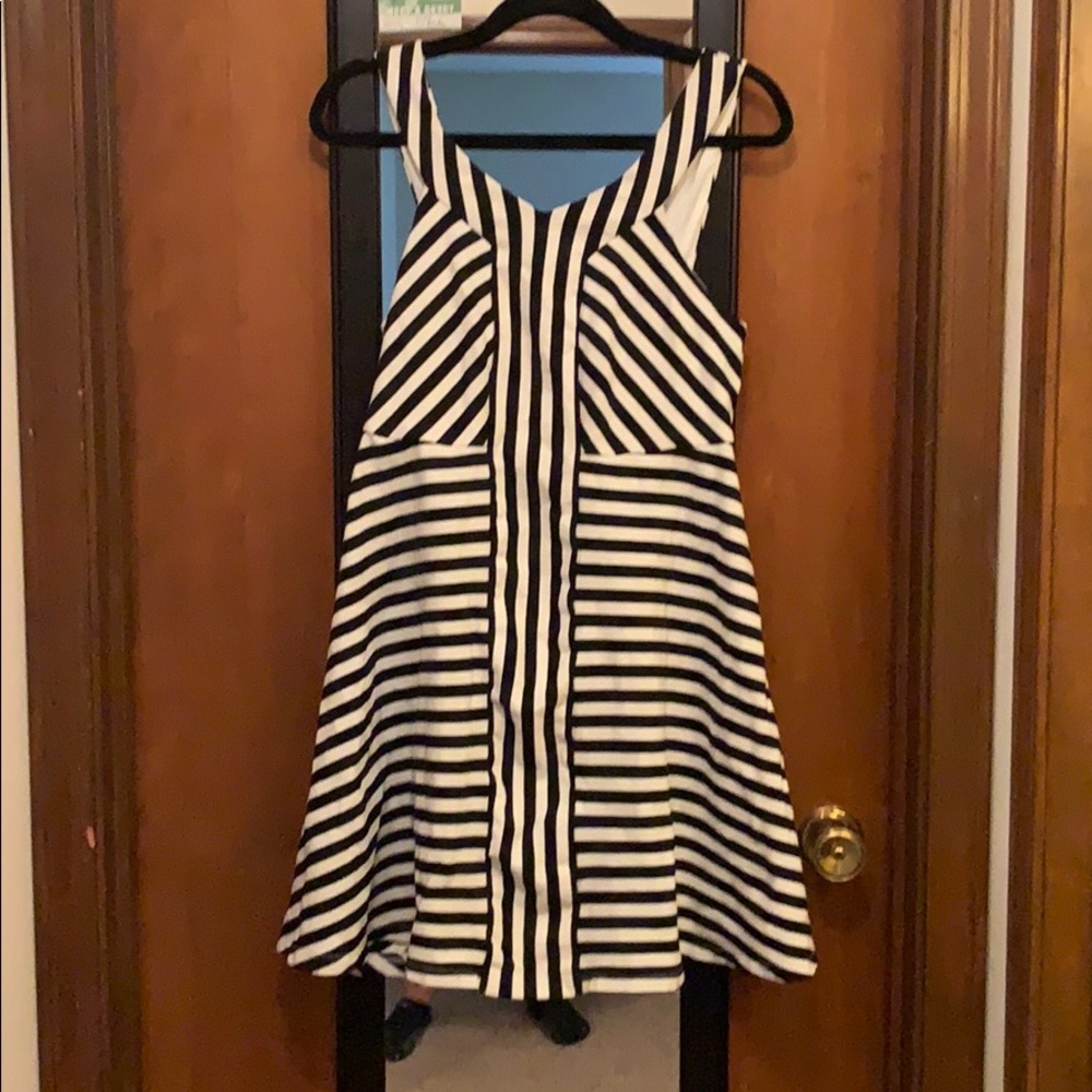 Torrid Black and White Skater Dress